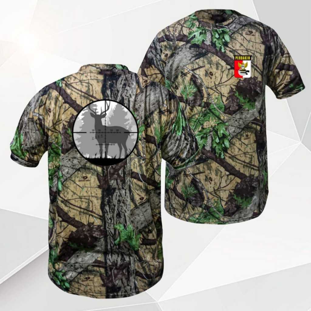 เสื้อยืด Mossy Oak Perbakin Sniper Kijang Camo - ดีไซน์เฉพาะสําหรับคนรักล่าสัตว์