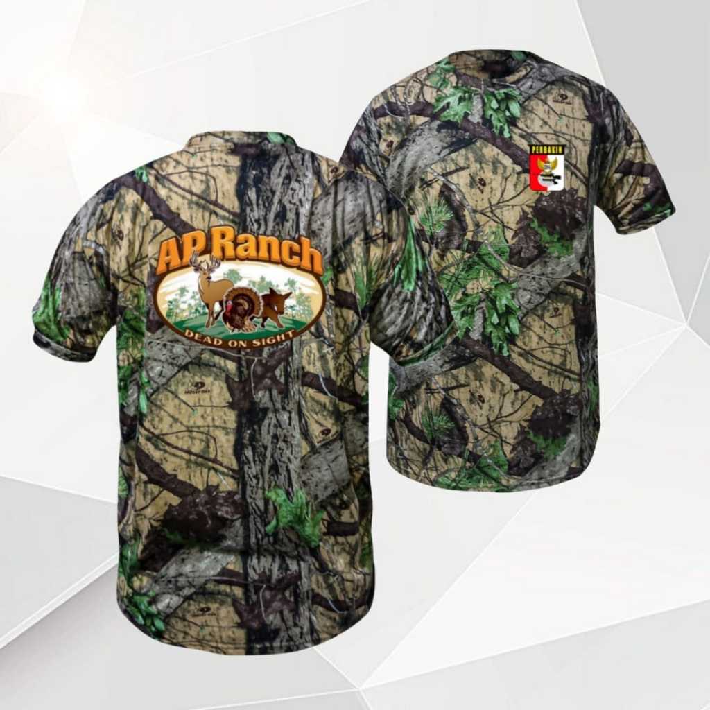 เสื้อยืด Mossy Oak Perbakin apranch Camo - ดีไซน์เฉพาะสําหรับคนรักล่าสัตว์