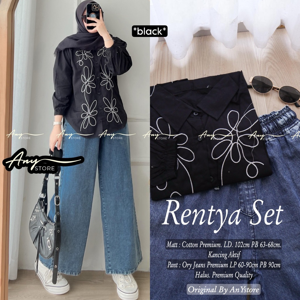 LESLA FERINA CENTYA LOKA SET BLOUSE AND JEANS SET BY ANY LATEST WOMENS ONESET