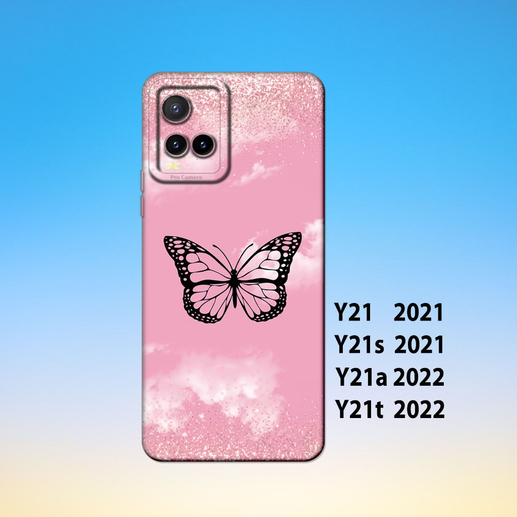 HP Vivo Y21, Vivo Y21S, Vivo Y21A, Vivo Y21T _เคสโทรศัพท์ยางสีดําสุดเท่ ยืดหยุ่น หนา