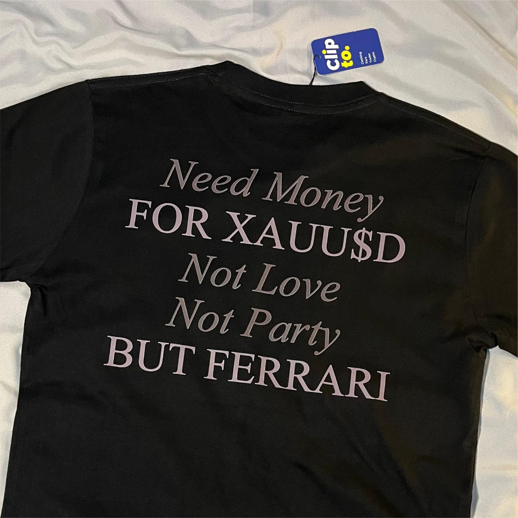 XAUUSD Trader Fx Tshirt ผ้าฝ้าย 100% Combed Premium