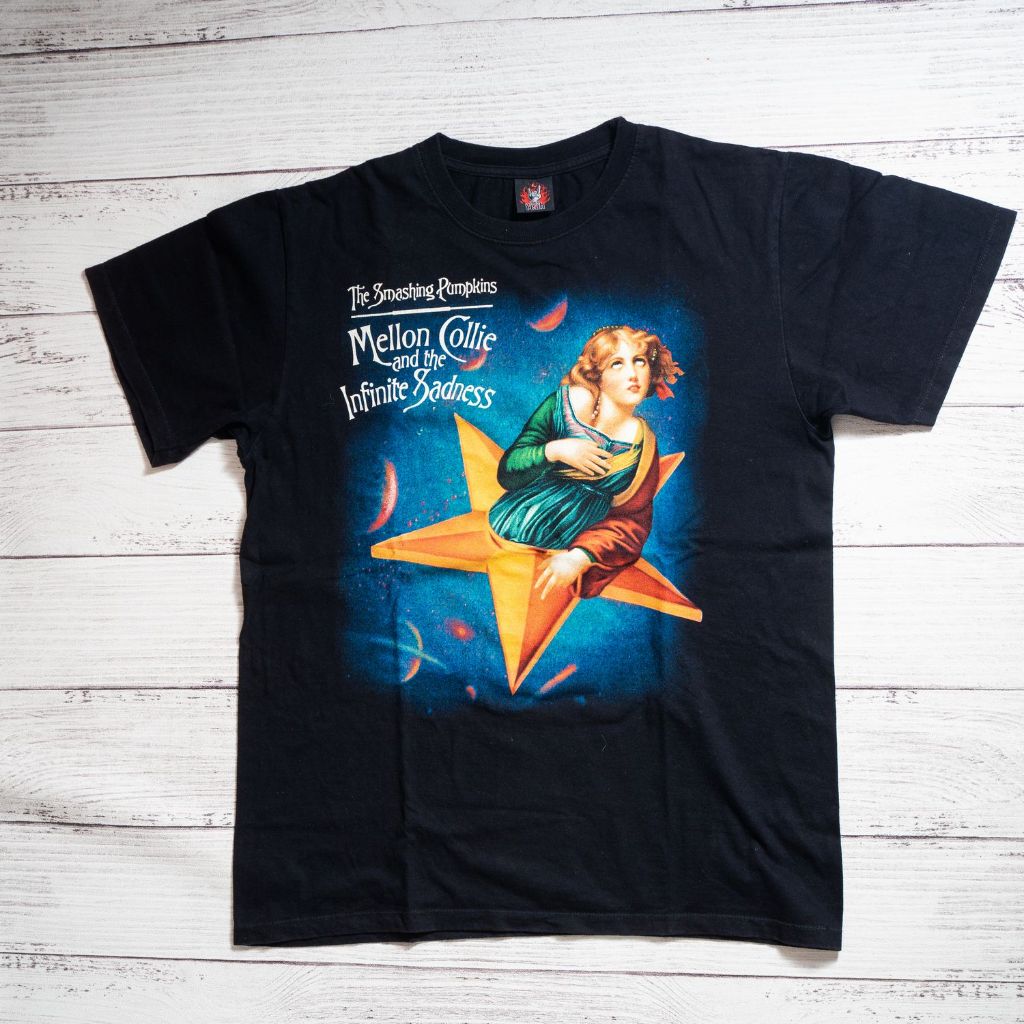 เสื้อยืด Kaos SMASHING PUMPINKS Band tag ROCK YEAH