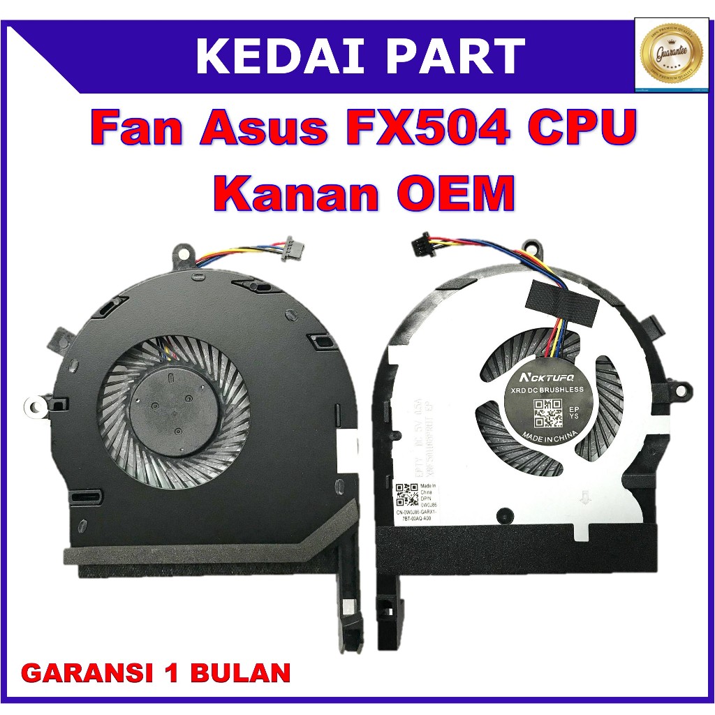 พัดลม Asus ROG TUF Gaming FX504 FX80GM FX80Q FX8Q FZ80 GTX1050 ZX80 ZX80G ZX80GD FX80GD FX80GE CPU ข