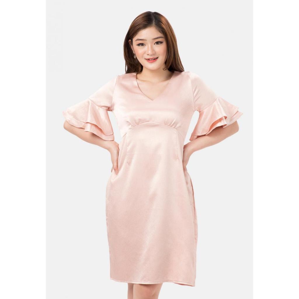 MKY CLOTHING มินิเดรสแขนเบลล์