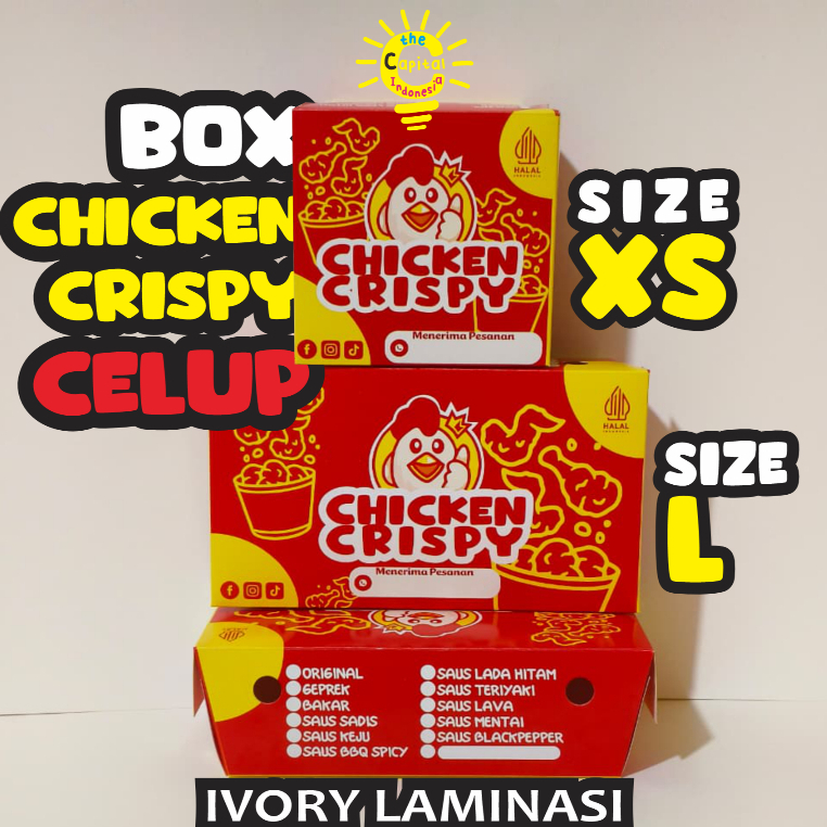 PEPPER LUNCH BOX FRIED CHICKEN CRISPY DIP - เนื้อหา CC 100 ชิ้น