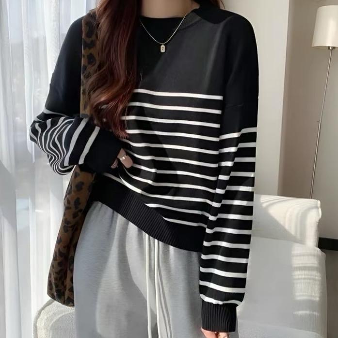YORA STRIPE KNIT SWETER / YORA PREMIUM KNIT SWETER