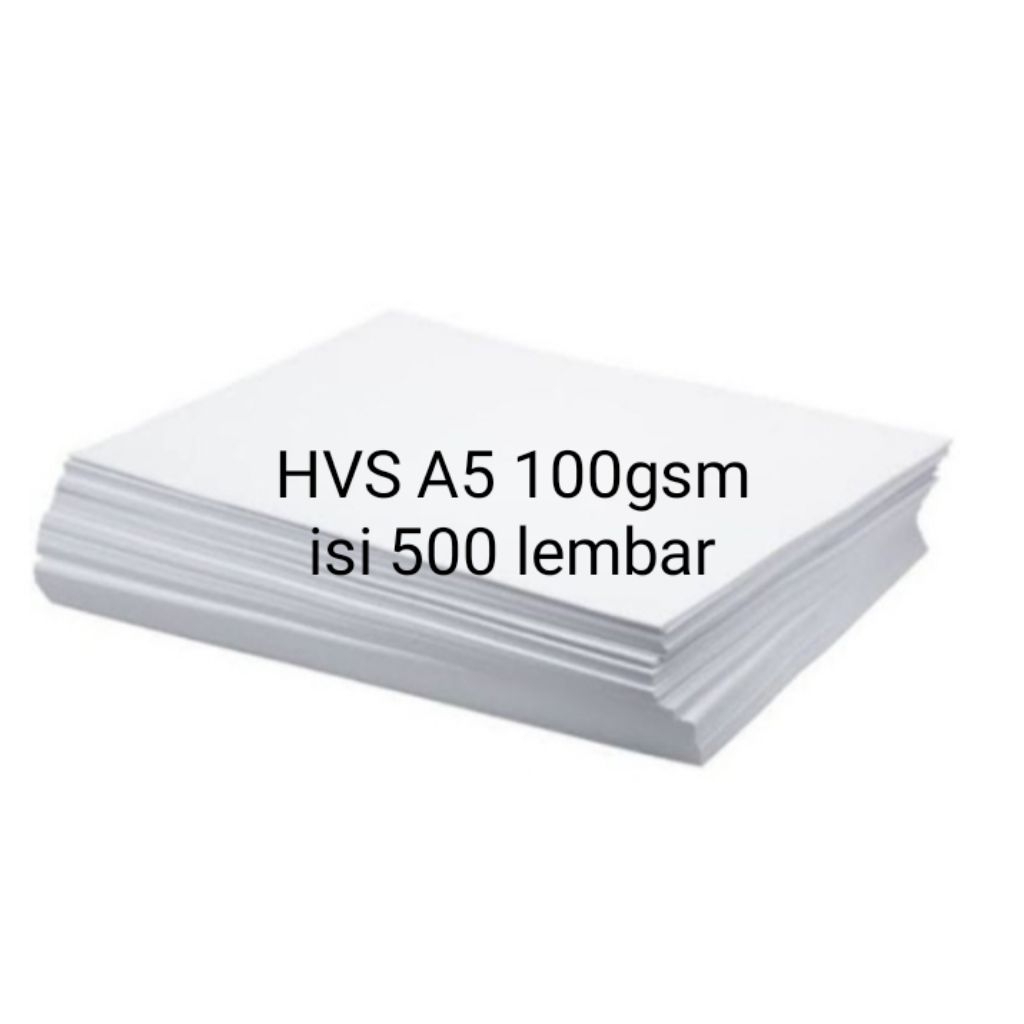 Hvs A5 100gsm บรรจุ 500 แผ่น