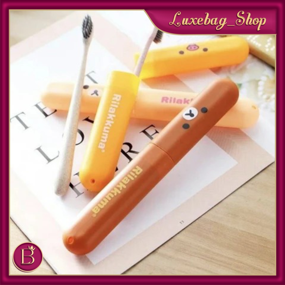 LB RILAKUMA TOOTHBRUSH HOLDER RILAKKUMA RILLAKUMA CUTE TRAVEL TOOTHBRUSH HOLDER R777
