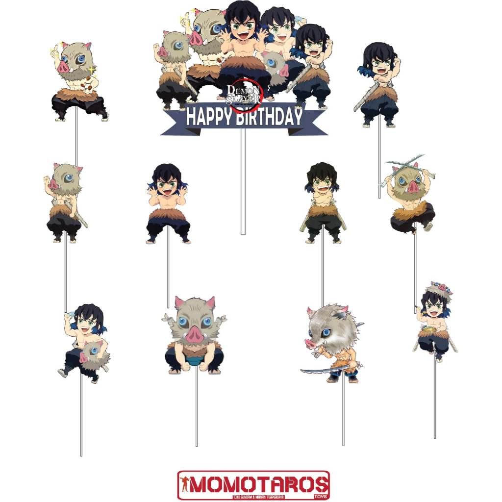 ท็อปเปอร์เค้ก Inosuke solo Demon Slayer