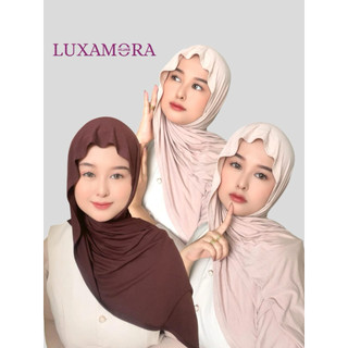 Pashmina Rayon TENCEL Premium Flowy Super Lembut Ringan Cool tech, Double stitch | Pashmina Meleyot