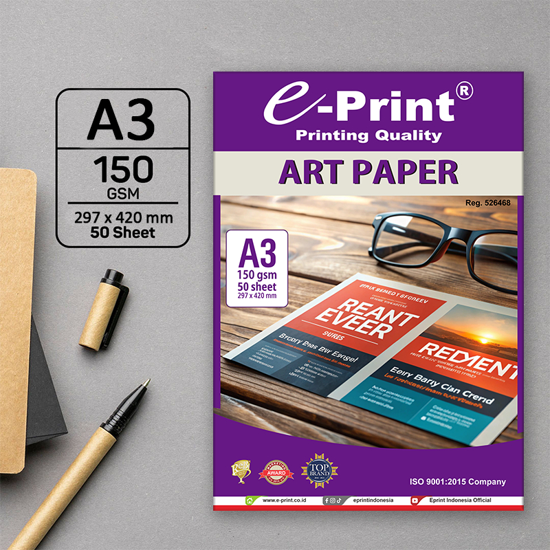 กระดาษ A3 ART 150 แกรม e-Print PAPER