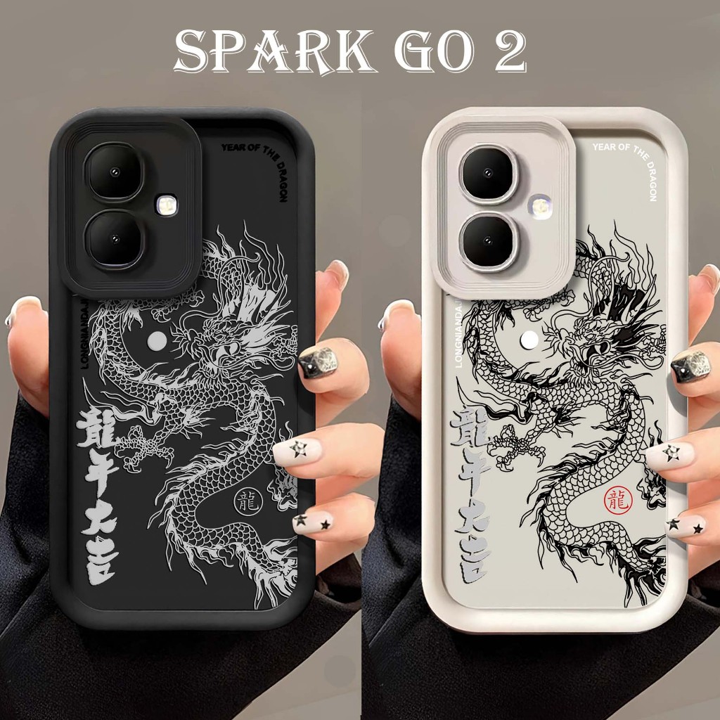 เคสลายนูนกล้อง HP Softcase Pro สําหรับ Spark Go 2 - Softcase Spark Go 2 - Silicon Spark Go 2 - เคสแบ