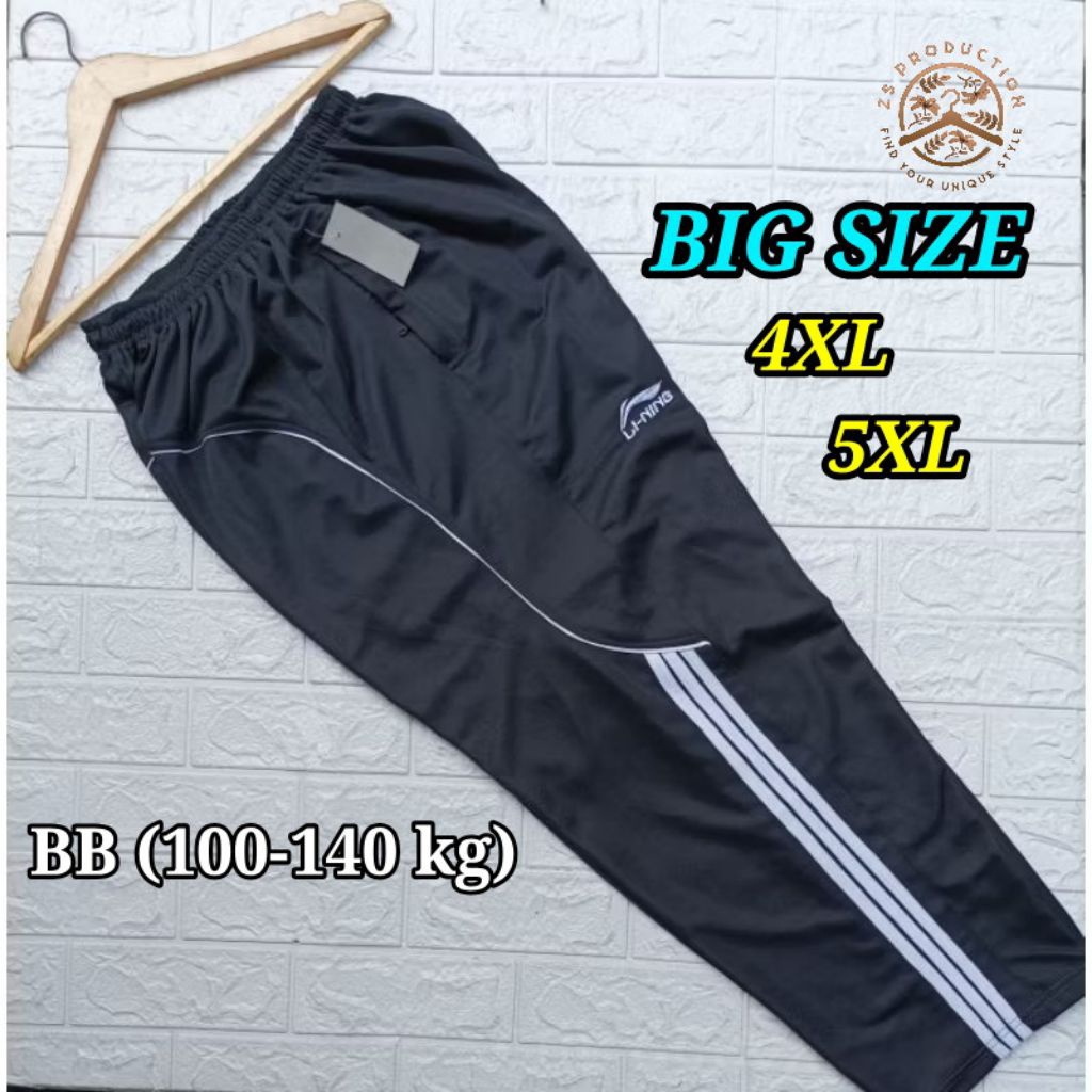 Super Jumbo Training Pants 4XL & 5XL กางเกงกีฬาสําหรับบุรุษและสตรี