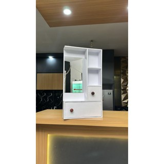 Cermin tempat make up melati bisa digantung anti pecah bergaransi/cermin estetik