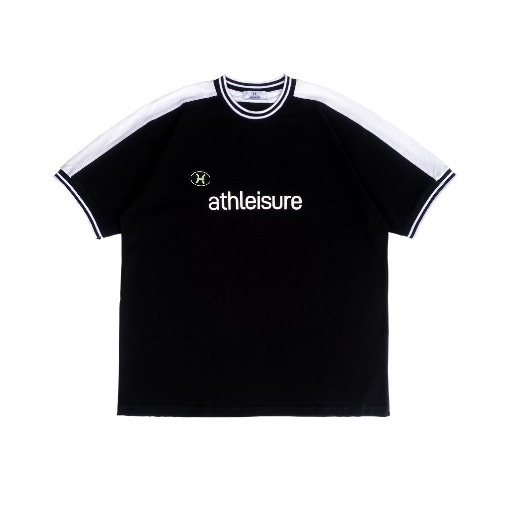 Hoader Tshirt Ringer Oxter สีดํา | เสื้อยืดผ้าฝ้ายหนัก