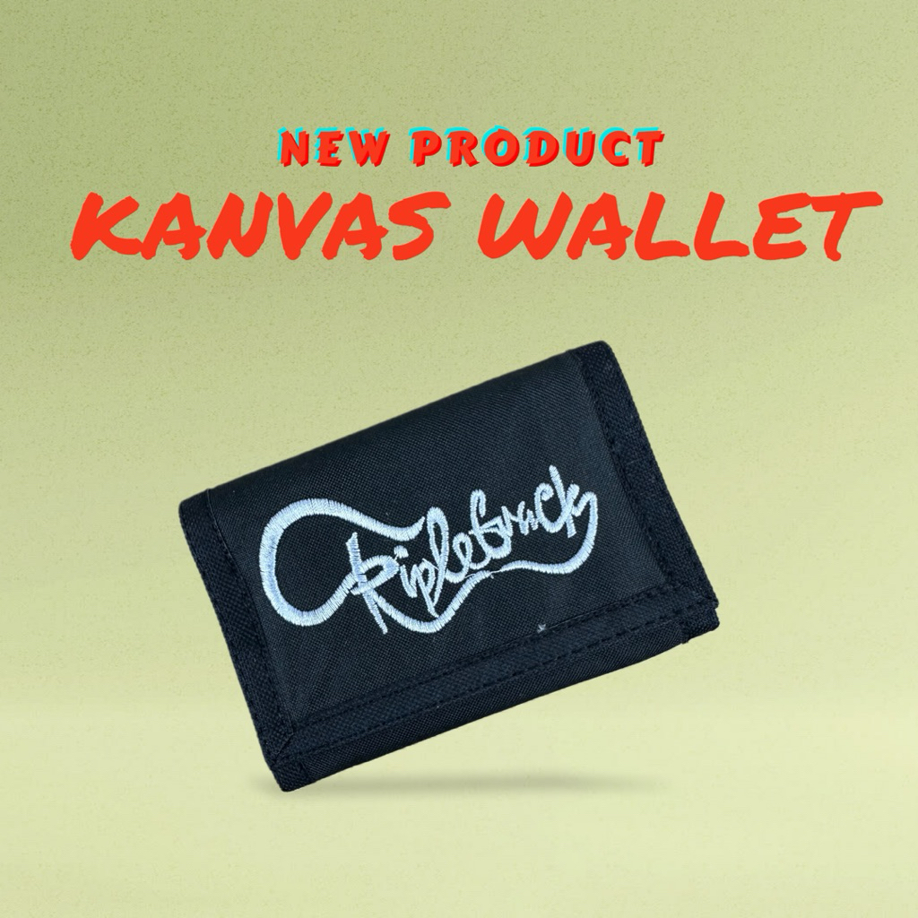 MENS 3-FOLD CANVAS WALLET, COOL TEENAGE STYLE CANVAS WALLET, 3-FOLD WALLET, THICK CANVAS MATERIAL, S