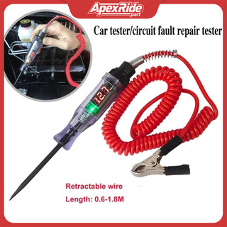 Penguji Sirkuit Tegangan Truk dan Otomotif, Autotools 6V dan 24V, Probe Diagnostik, Pena Uji, Bohlam, Pena Pengukur Listrik,