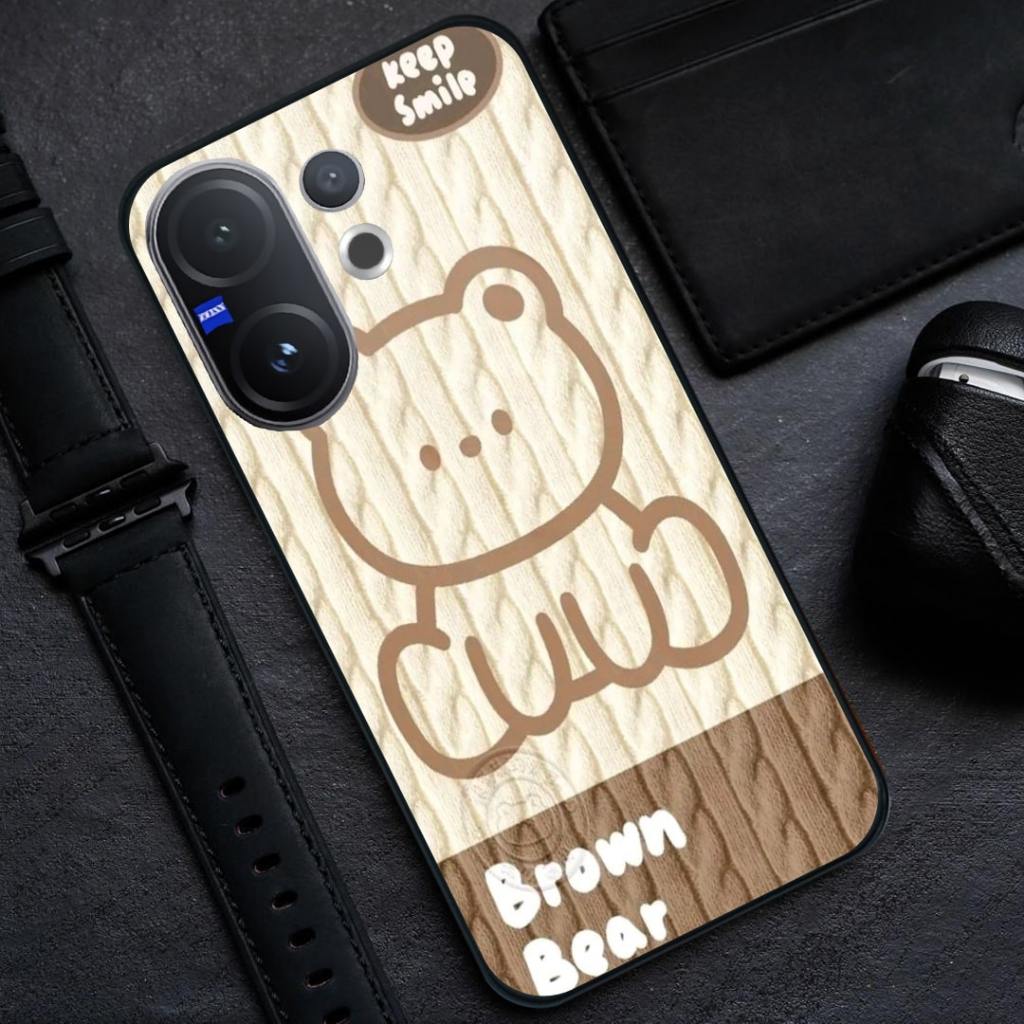 HP Vivo V60 Glass Softcase [BSG-48] - เคสโทรศัพท์ Vivo V60 - เคสกระจกอะคริลิค Vivo V60 ใหม่ล่าสุด