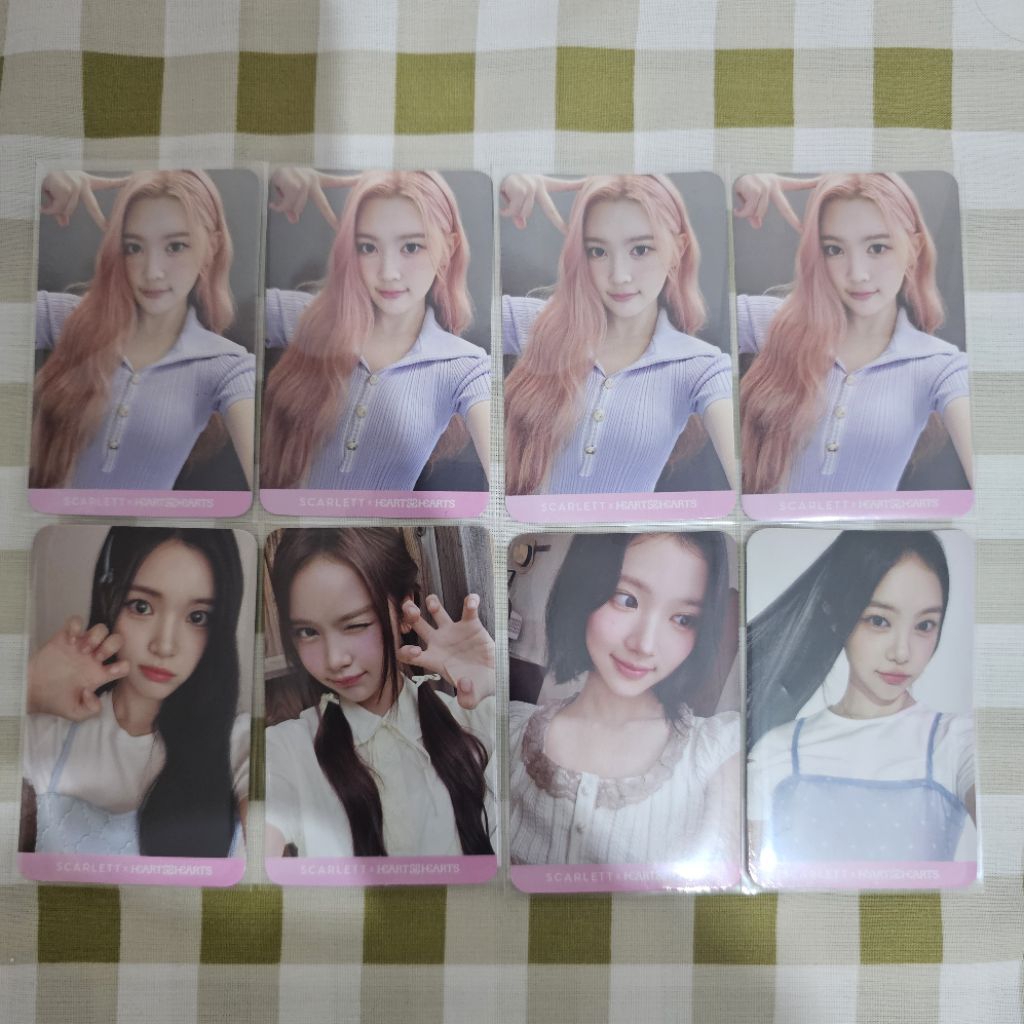 H2H hearts2hearts x scarlett / Photocard A-na Yuha Carmen Jiwoo Ian pc poca