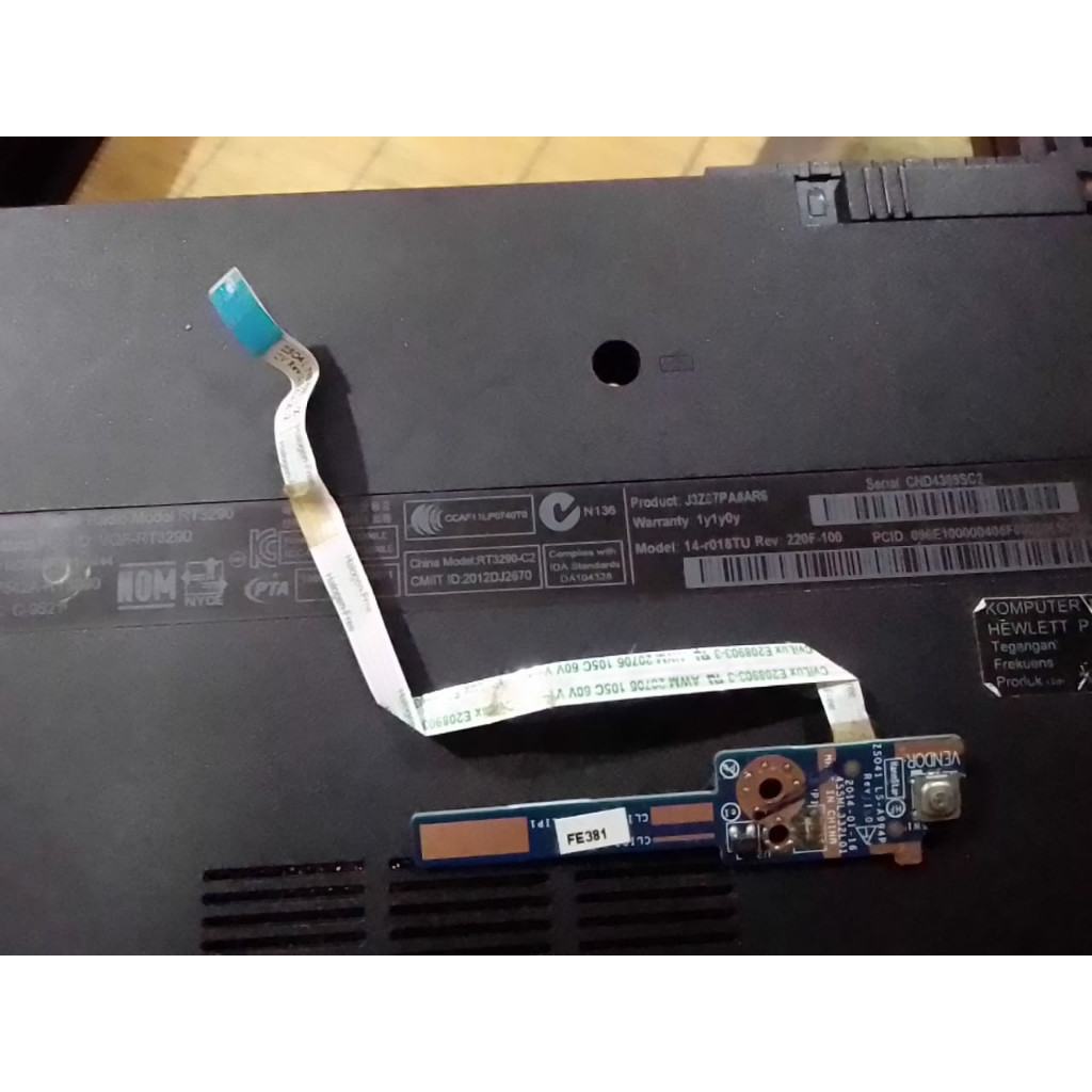 TOMBOL HP 14-R HP 14-G LA-994P ปุ่มสวิตช์ไฟเปิดปิด