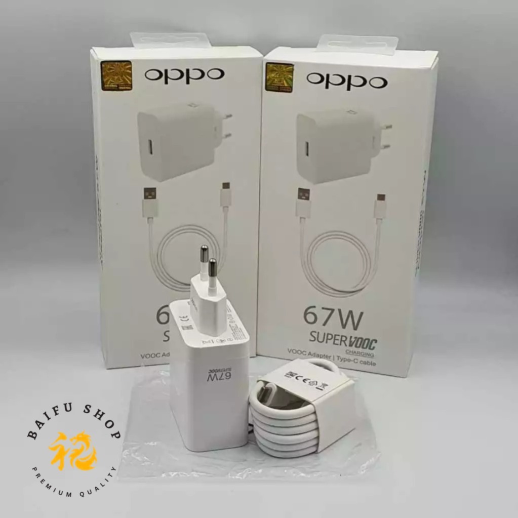 Oppo 67W / 80W / 100W / 65W / 67W Super VOOC Fast Charger Type C