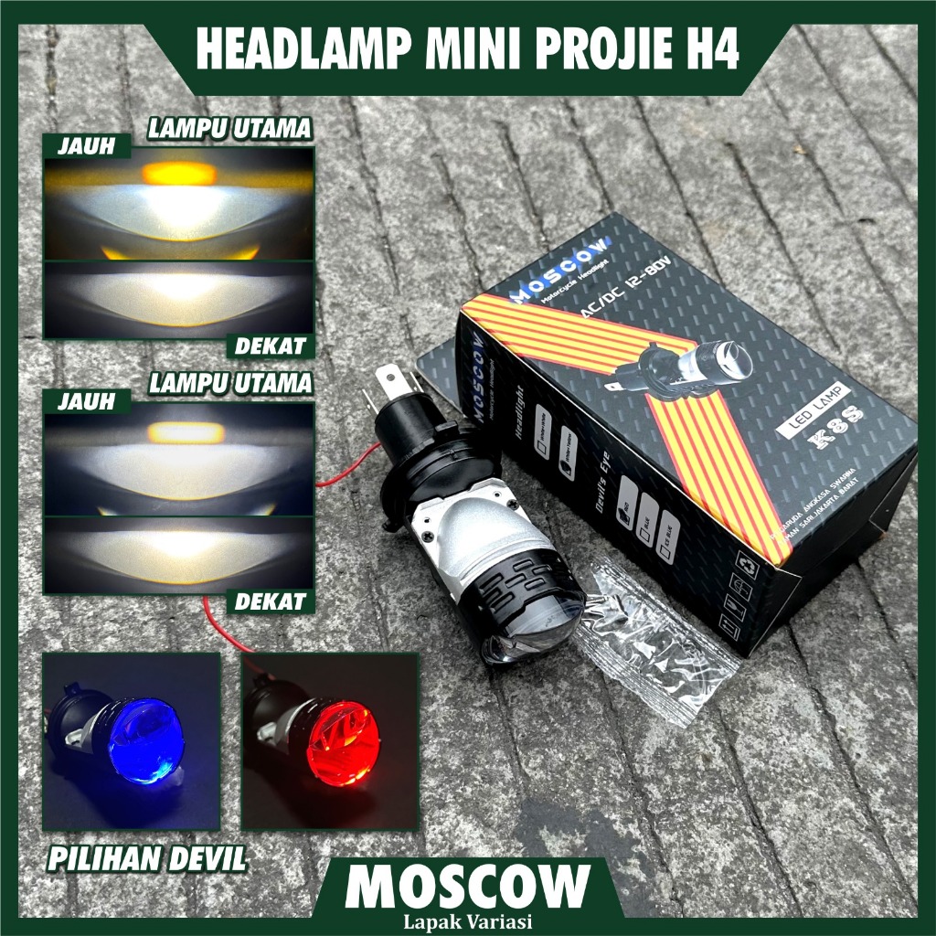 H4 LED AC DC FLAT CUT OFF LASER HEADLIGHT H4 MINI PROJECTOR 55W AC DC 12-80VOLT SUPER BRIGHT HI LOW สีขาวสีเหลือง UNIVERSAL ALL MOTORCYCLES รถยนต์ Bished โปรเจคเตอร์ H4 ไฟหน้าโปรเจคเตอร์ 55 วัตต์ Full อลูมิเนียมกันน้ําพัดลมระบายความร้อน