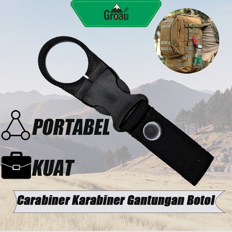 GANTUNGAN Carabiner Carabiner ที่แขวนขวดแบบพกพา Strong กลางแจ้งกิจกรรมแขวน Carabiner ขนาดเล็ก Carabi