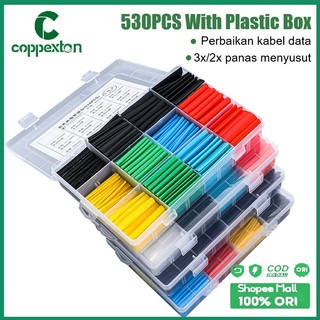 Coppexton Isolasi Bakar Kabel Bakar Selang Bakar - Heat Shrink Selongsong Bakar 164pcs - 328pcs - 530pcs(BOX)
