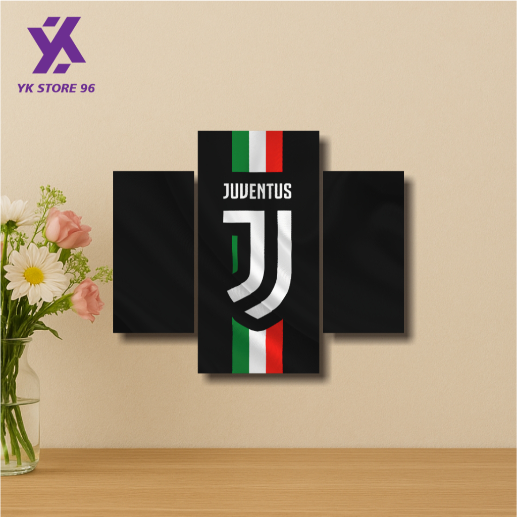 YK STORE WALLDECOR JUVENTUS FC MDF WALL DECORTATION 1 ชุดโปสเตอร์ AESTHETIC