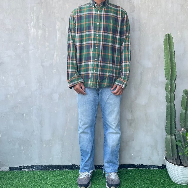 KAMEJA GU 007 PLAID FLANEL SHIRT