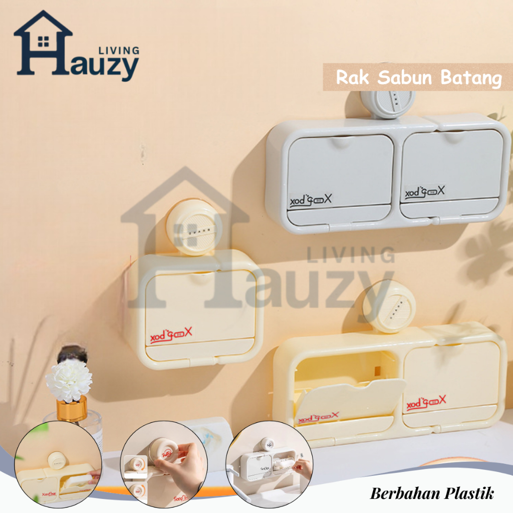ฮาuzy - กล่องสบู่ติดผนังที่ใช้งานได้จริง เก็บสบู่แห้ง ทนทาน หยิบง่ายทุกครั้ง