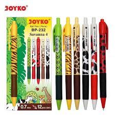 Joyko BP-232 ปากกาลูกลื่น Savana Motif 0.7 มม. - โหล (12 ชิ้น) SHABQ