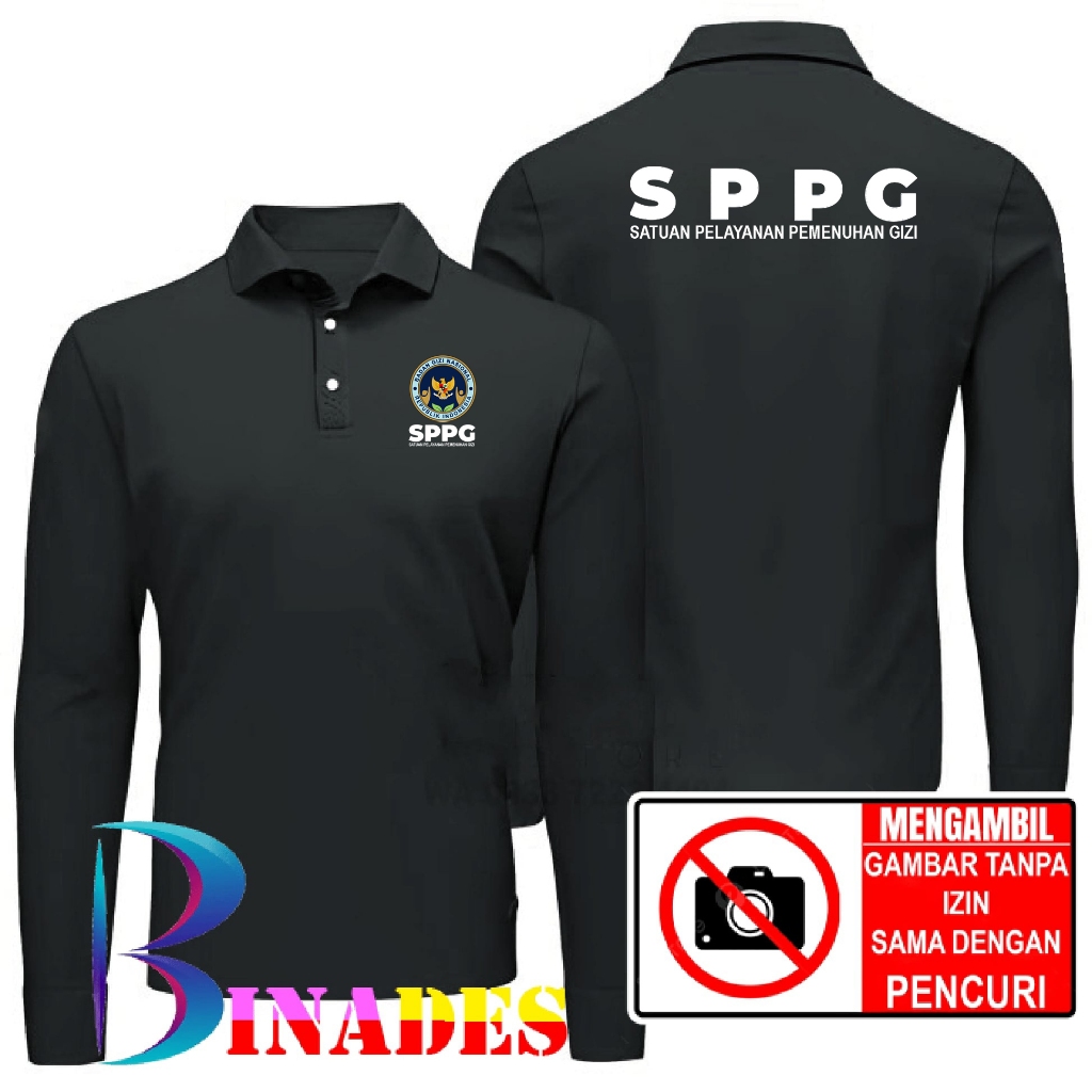 ขายเสื้อยืดคอปก SPPG - UNIT OF NUTRITIONAL SERVICES - BGN - NUTRITIONAL BODY, DTF SCREEN PRINTING, B