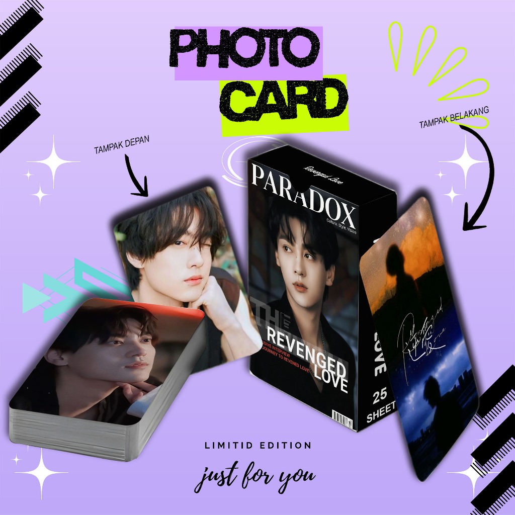 ชุดโฟโต้การ์ด จิ CHEANG DRAMA REVENGED LOVE PREMIUM 25 แผ่น