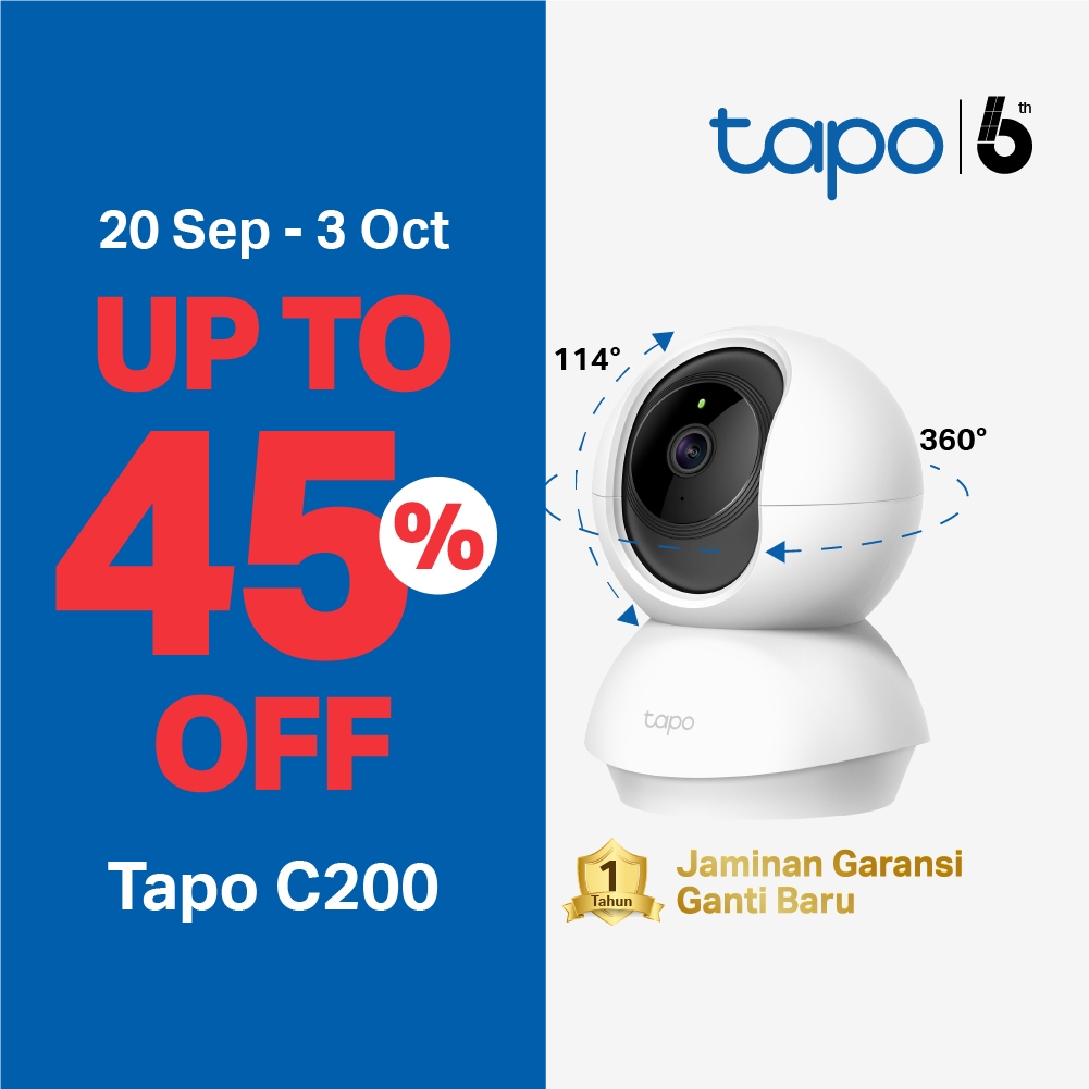 TP-Link Tapo C200C Pan/Tilt Home Security Wi-Fi Camera Tapo C 200C