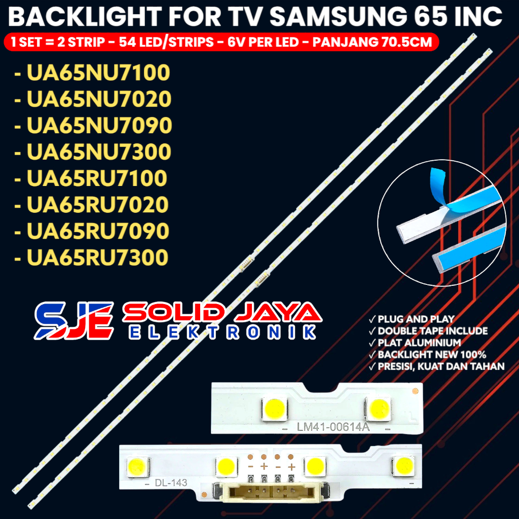 SAMSUNG LED INCH 65 ทีวี BACKLIGHT UA 65NU7100 65RU7100 65NU7020 65NU7090 65NU7300 65RU7300 UA65RU71