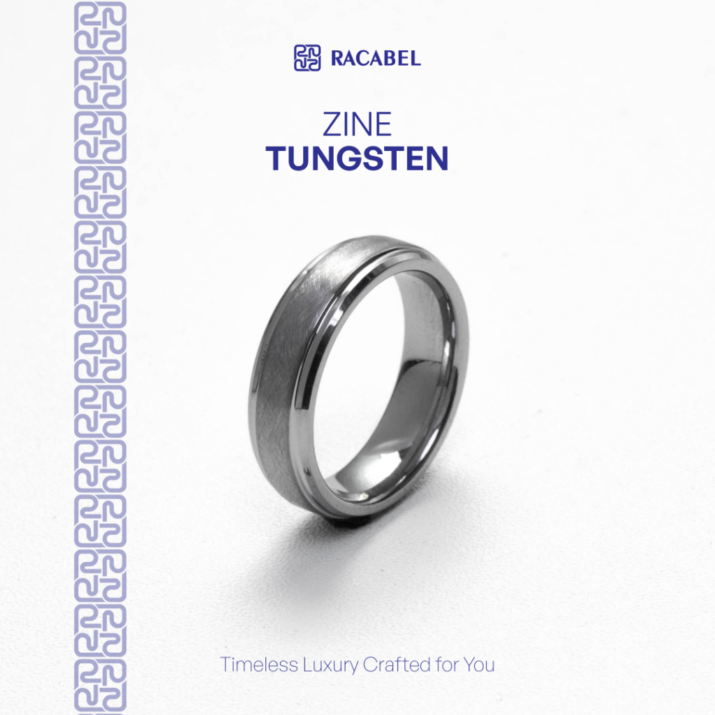 แหวน Racobel Zine - แหวนป้องกันสนิมเงินทังสเตนผู้ชาย