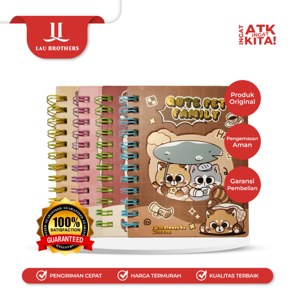 DEPAI DIARY QUTE PET FAMILY 888-40 (1PC)