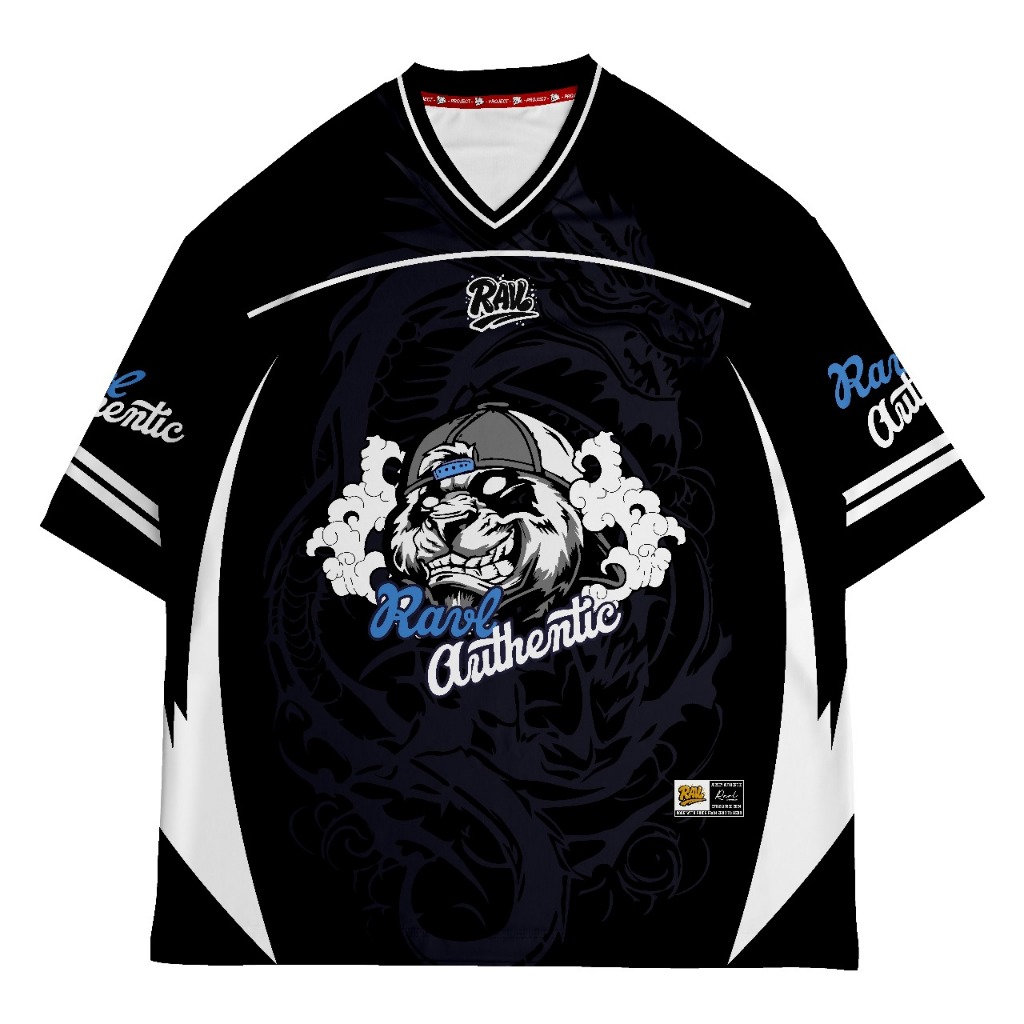 RAVL Oversize Jersey PANDAOVZ - Korean Oversize Jersey - Dryfit Jersey - เสื้อยืด Oversize Jersey - 