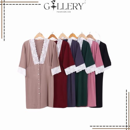 Galerryfashion ~ Jumbo White Lace Lingerie Dress Jersey Pyjamas Womens Daster