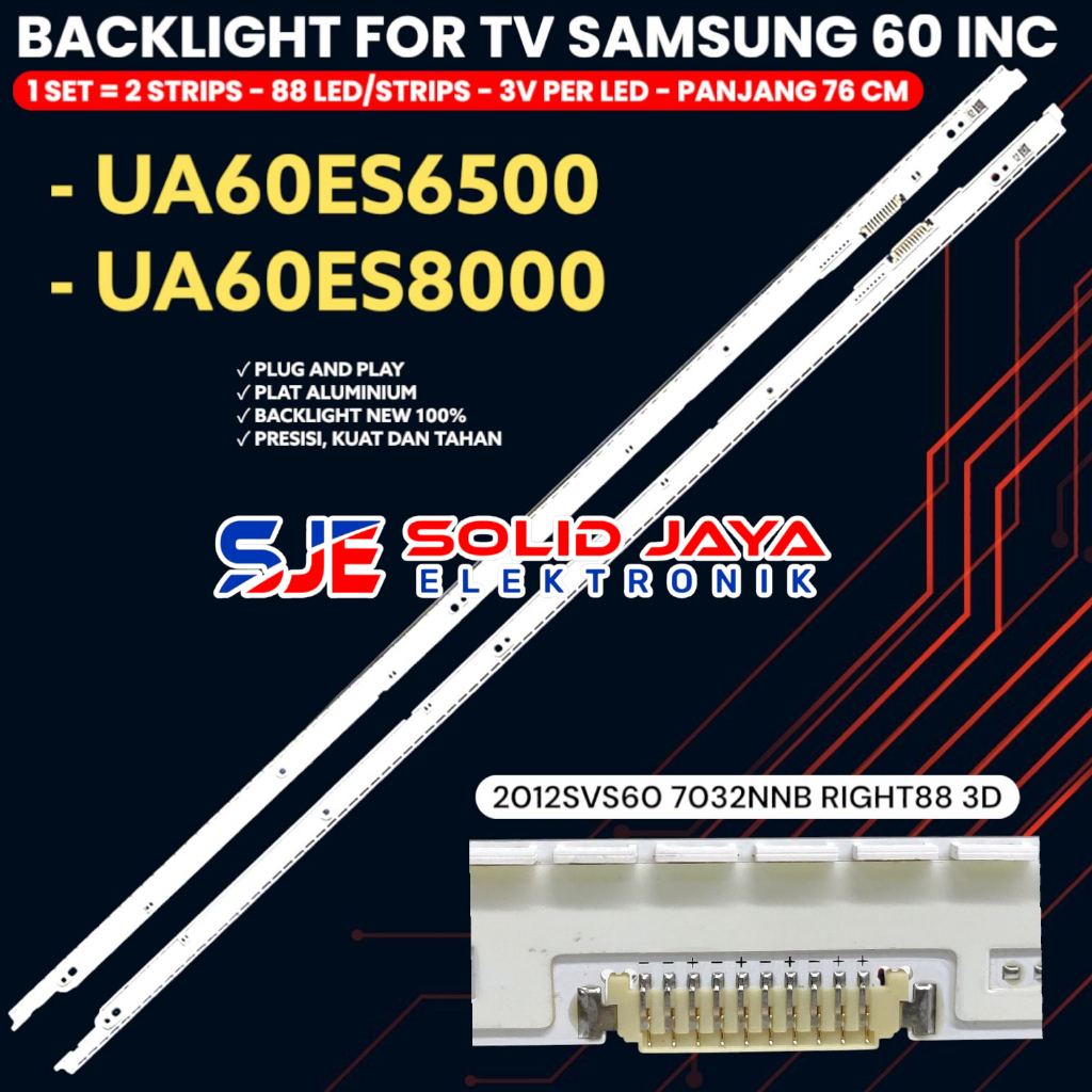 SAMSUNG 60 INCH TV BACKLIGHT 60ES6500 60ES8000 UA60ES6500 UA60ES8000 UA60ES6500M UA60ES8000M BL 60ES