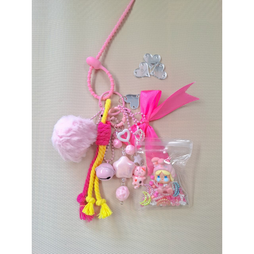 GANTUNGAN Bagcharm Figure Original Fuji v7, Popbean, Vuuyoo / Premium PVC Sachet Bag Hanger with Ori