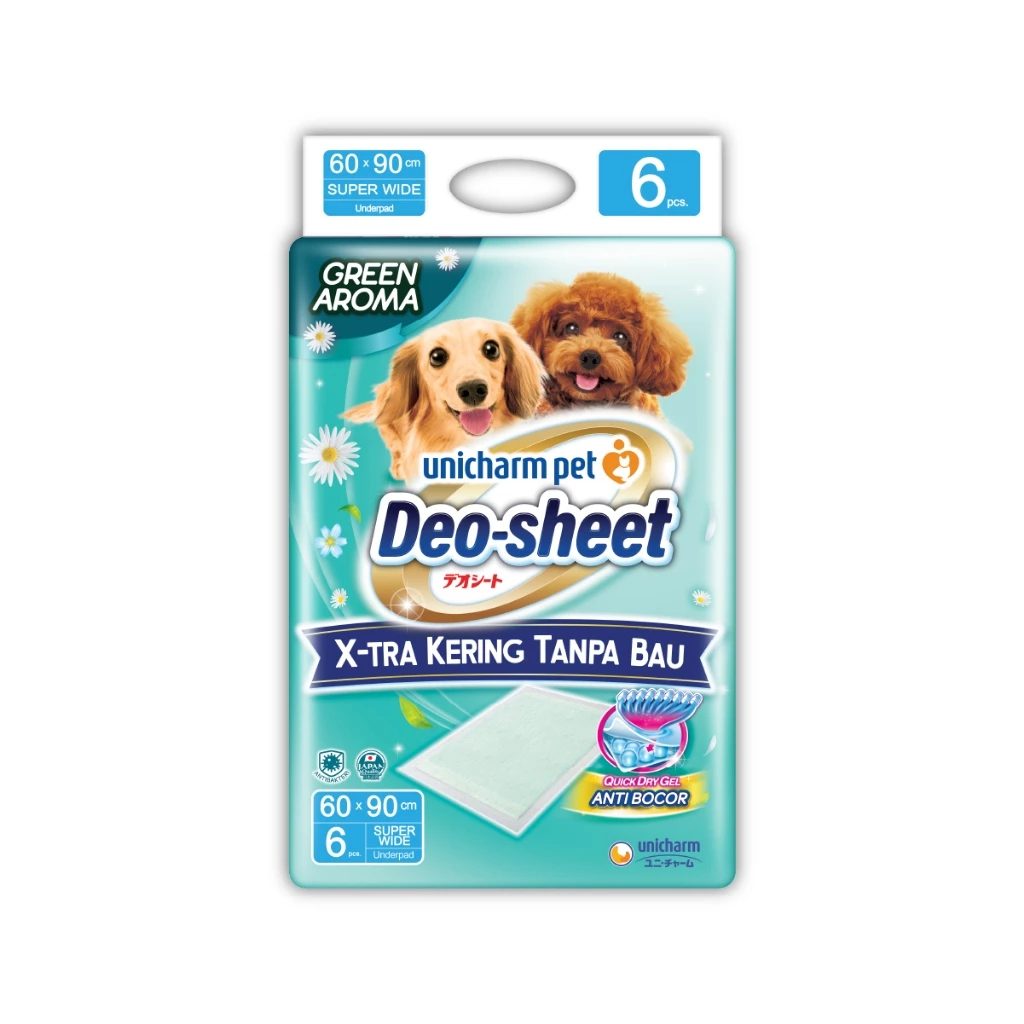 Unicharm Deo Sheet Super Wide SW6 Green Aroma / Dog Underpad