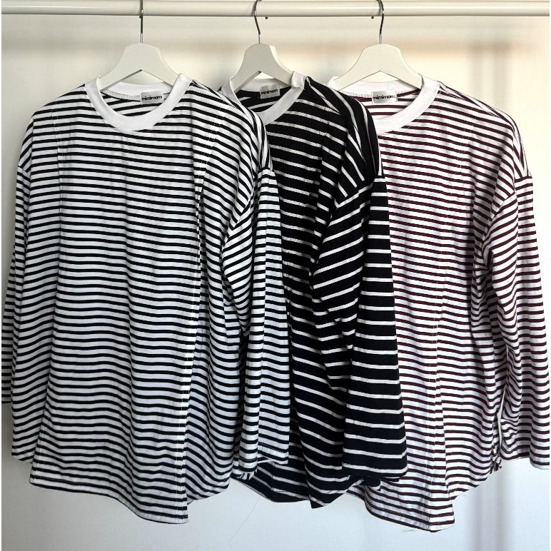 KATUN Alaia Stripe Nursing T-Shirt All Sizes – Cool 30s Cotton, Casual Timeless