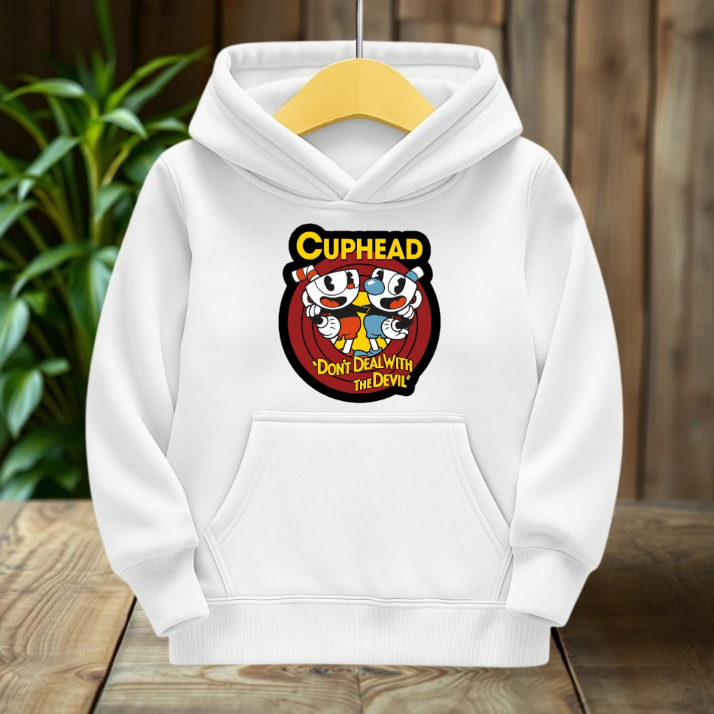 HOODIE SWETER CUPHEAD HOODIE สําหรับเด็กผู้ชายและเด็กผู้หญิง