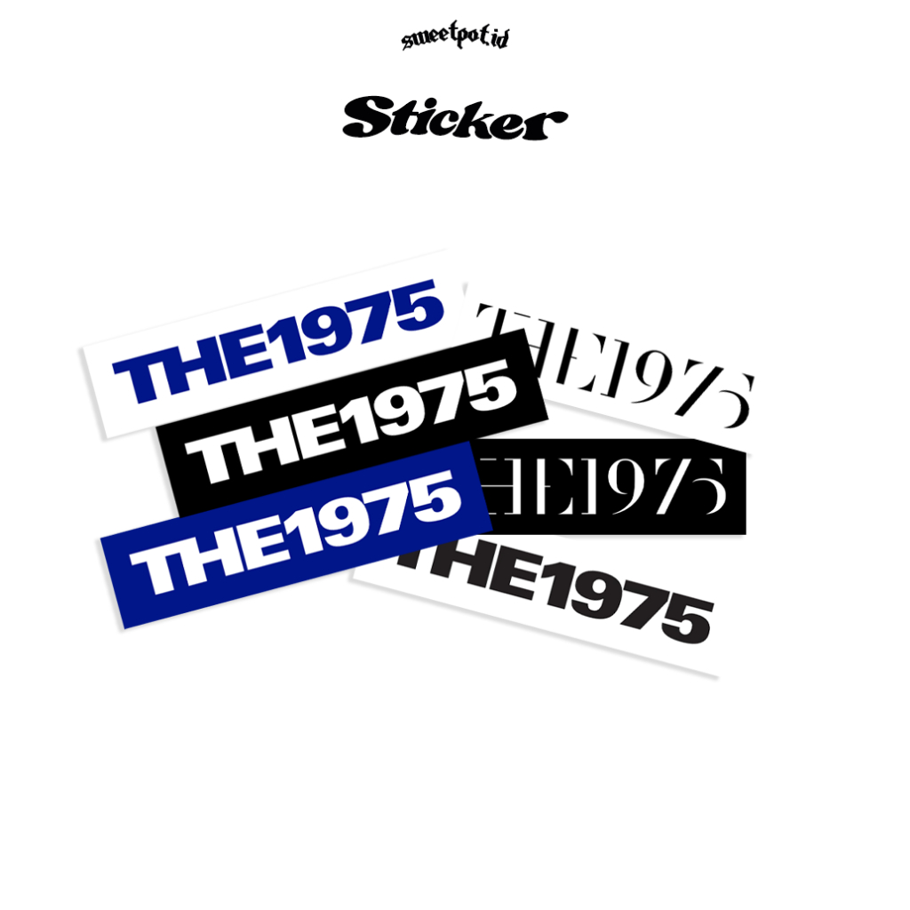 THE 1975 EDITION STICKER / PUNK STICKER / PUNK / HARDCORE / GRAIN STICKER / METAL STICKER / POP STIC