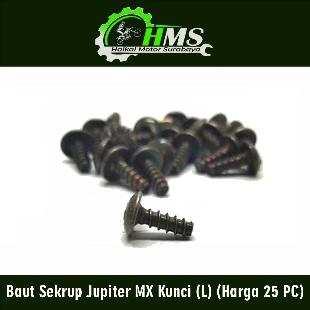 Jupiter MX Screw Bolt Key (L) (ราคา 25 PC) - 16 มม. Long Shell Body Deck Bolt L Key 4 MX Old