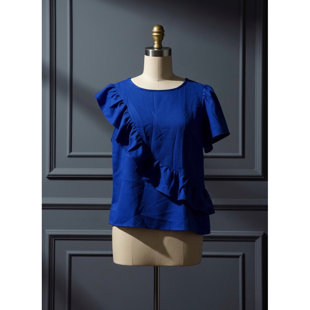 เสื้อเชิ้ตผู้หญิงสีน้ําเงิน shein (VOL 5)