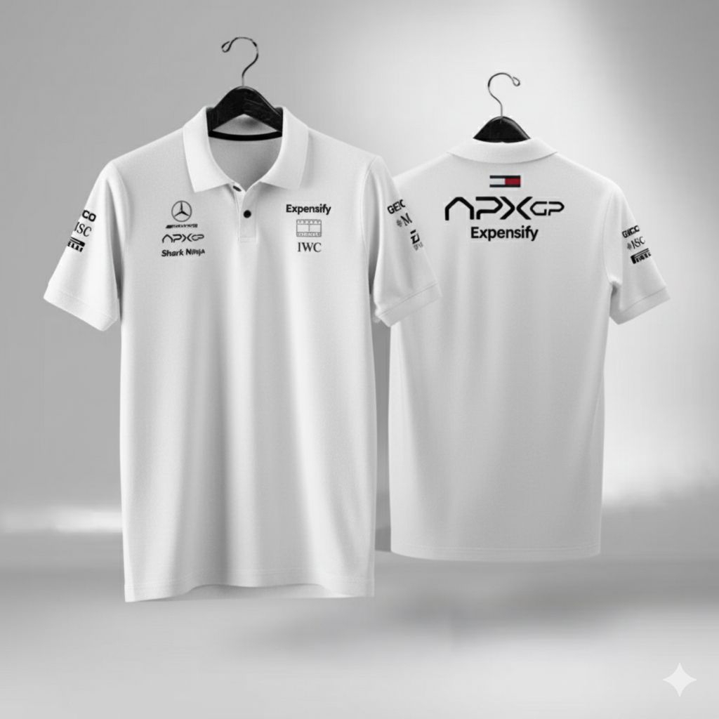 F1 The Movie White Polo Shirt Jersey