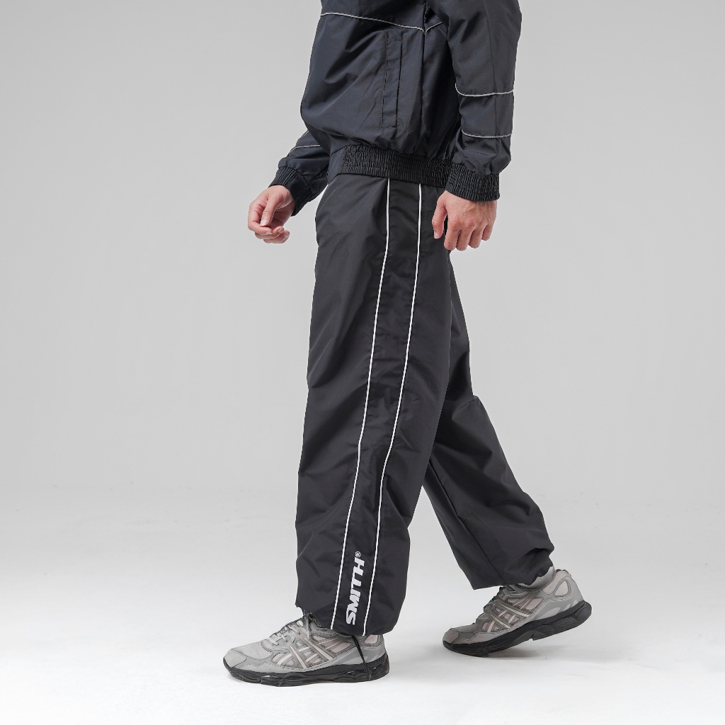 House of Smith Mens Long Pants - Hett Track Pants Black - กางเกงวอร์มผู้ชาย